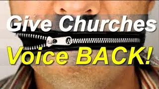 TRUMP 501c3 GIVE CHURCHES VOICE BACK ON POLITICS! Repeal Johnson Amendment FREE SPEECH