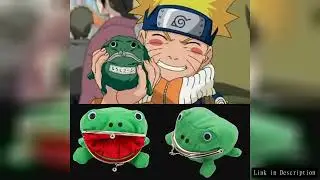 Novelty Adorable Anime Frog Wallet Coin Purse Key Chain Cute Plush Frog Cartoon Cosplay Purse for Wo