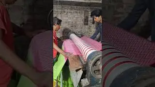 bhagalpuri silk saree roll press #bhagalpurisilk #silksarees