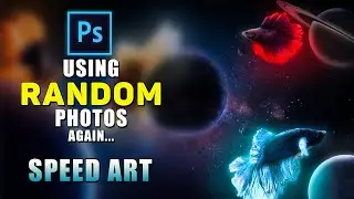 I Photoshop Something EPIC using Random Photos Again... | Speed Art