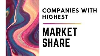 Top 25 companies with highest market share 2020