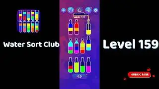 🎮 Water Sort Club Level 159 Walkthrough | Fun Liquid Sorting Game 💧 | SolutionGuruji