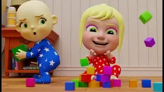 Mary is Building a House out of Blocks | Mary Nursery Rhymes