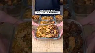 Looking For Delicious High Protein Meals? Try This Crispy Garlic Chicken Fried Rice #fitness #recipe