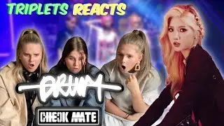 CHECKMATE (체크메이트) - DRUM Official Music Video REACTION!!! - Triplets REACTS