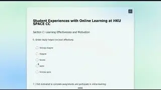 CL61 Felicia Student Experiences with Online Learning at HKU SPACE