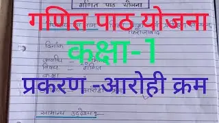Math lesson plan for class 1( आरोही क्रम)||lesson plan for BTC/D.el.ed and B. ed
