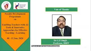 FDP on Enabling Teachers with AI Tools & Innovative Approaches for Effective Teaching&ndash;Learning  3