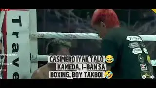 CASIMERO VS KAMEDA 2025 🥊~Iyak Casimero haha  😂🏃🏼‍♂️#casimerokameda #casimerovskameda  #thisisboxing