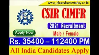CSIR CIMFR Ranchi Recruitment 2022 ▶60 Project Assistant & Associate Posts #JOB #RECRUITMENT #CAREER