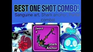 Best one shot combo! Blox fruits Sanguine art, Shark anchor, Portal combo!.