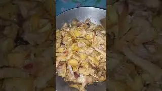 CHICKEN SKIN DRY FRY at HOME II #shorts #chickenskinfry