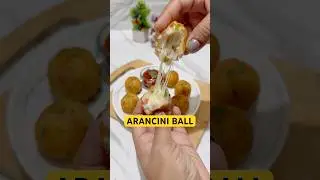 Arancini Cheesy Rice Balls | Leftover Rice 🍚 Ball Recipe #shorts #arancini #leftoverrice #trending