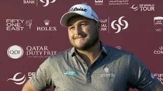 Zander Lombard Thursday Quotes 2024 Commercial Bank Qatar Masters &copy; DP World Tour