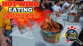 Hot Wing Eating Contest World Chicken Festival 2025