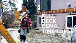 Professional Deck Demolition, Time Lapse by Pacific Northwest Decks