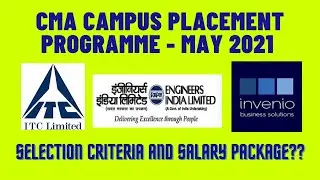 Part-3 I Online CMA Campus Placement May 2021 I ITC I EIL I Invenio Business Solutions