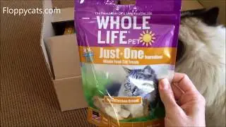 Healthy Cat Treats: Ragdoll Cats Munch Down on Whole Life Pet Treats Chicken + New Packaging!