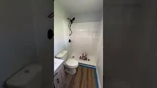 Quick bathroom flip #bathroom flip #bathroom remodel #fiberglass surround