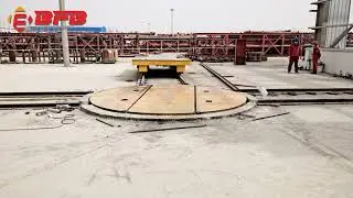 40 Ton Transfer Cart Turntable, Bogie Turntable On Cross Rails