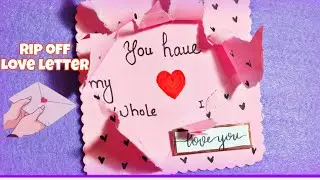diy love letter for valentine #papercraft #origami #DIY