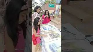 Highlight 0:00 - 4:39 from A blind Art Gallery UB City exhibition going on today