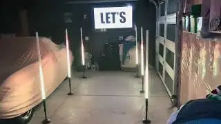 Sample of tube lights with custom video