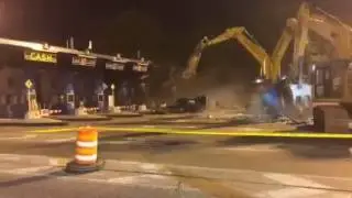 Toll Booth Demolition at Verrazano-Narrows Bridge