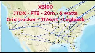 Xiegu X6100  FT8-JTDX-5W-QSO-Gridtracker-JTAlert  N7JFP
