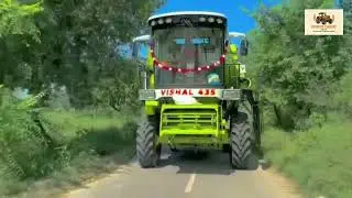 Vishal 435 harvester machine #accabin #topmodel  #harvestar #farming #vishal435 #new2025 #newmodel 