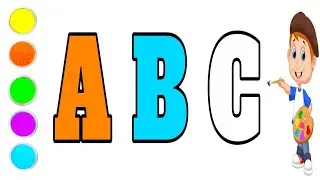How to easy draw a cute abcd Color | Easy To draw a kids,Learn toddlers learning #butterfly #colors