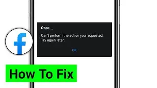 Fix Can't perform the action you requested Try again later problem in Facebook Lite | ( Fixed 2025)