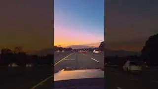 Casually driving into the Sunset 🌅 #sunsetcalifornia #sunsetsocal #southerncalifornia #palmsprings