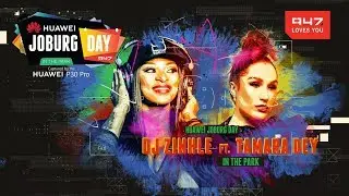 DJ Zinhle and Tamara Dey at Huawei Joburg Day in the Park