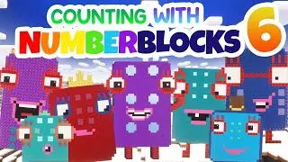 Counting Fun with Numberblock 6 | Math for Kids | Minecraft Numberblocks