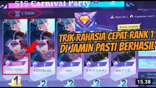 TRIK RAHASIA RANK 1 PROMO DIAMOND! DI JAMIN PASTI BERHASIL!! MOBILE LEGENDS