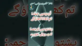 آئے ناشتہ کریں| تم کھانا کھاؤ گے| Peshto Language|