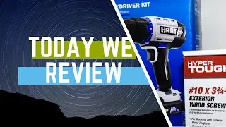 Hart Drill 1/2 & Hyper Tough Screws (Exterior Wood Screws)