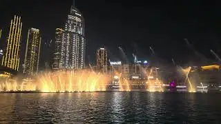 Dubai Fountain Show 🇦🇪 | Burj Khalifa View & Music Performance | Downtown Dubai 4K HDR