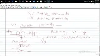 #ACTIVE ELEMENTS #PASSIVE ELEMENTS #JNTUK #BTU #NETWORK ANALYSIS