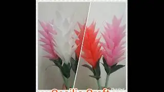 How to make simple but Beautiful  Flowers stick out of plastic bag