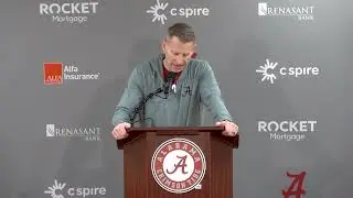 Watch Alabama Head Coach Nate Oates preview LSU Game