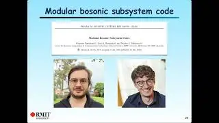 Nicolas Menicucci &mdash; Subsystem representations of bosonic codes with connections to the Zak basis