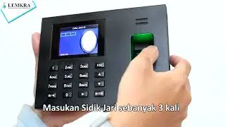 Cara input karyawan baru di mesin finger solution x105
