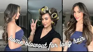 How I Blowout My Long Hair At Home Using The Dyson Airwrap