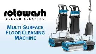 Floor Washer Machine - Rotowash Multi-Surface Floor Cleaner
