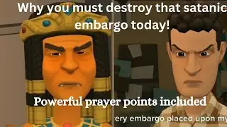 THIS IS HOW TO DESTROY SATANIC EMBARGO THROUGH PRAYERS(CHRISTIAN ANIMATION) #christianvideos