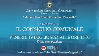 Consiglio Comunale del 19 Luglio 2024 (Prima convocazione) | San Nicandro Garganico (FG)