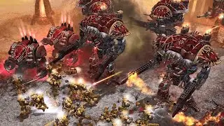 Unification Mod | Imperial Fists & Guard vs World Eaters! - Survival / WH40K: Dawn of War Soulstorm