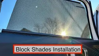 Руководство по установке выдвижных штор Block Shades на заднюю дверь пассажирского окна автомобиля